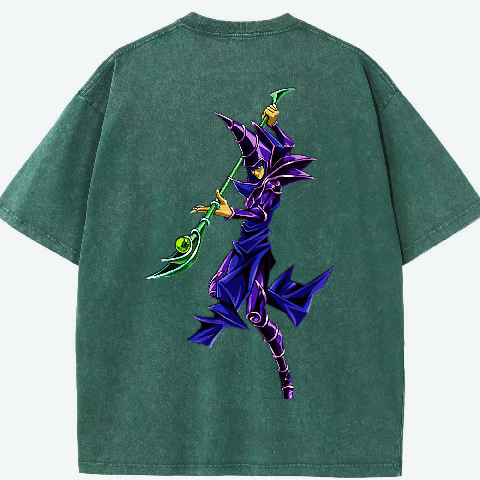 （画像用） 遊☆戯☆王 Yu-Gi-Oh! 綿100% ヴィンテージ風 半袖Tシャツ（背面プリント）